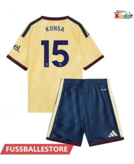 Günstige Arsenal Ezri Konsa #15 3rd trikot Kinder 2026-27 Kurzarm (+ Kurze Hosen)